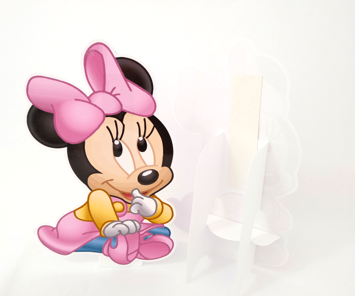 Bolo minnie rosa c/ papel arroz especial 