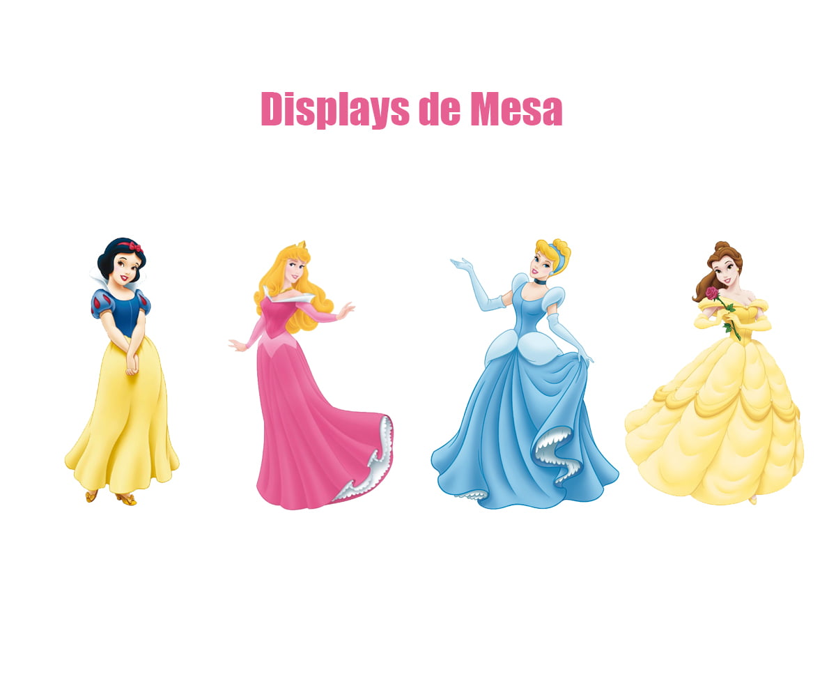 Topper de bolo princesas  Bolos de aniversário princesa disney