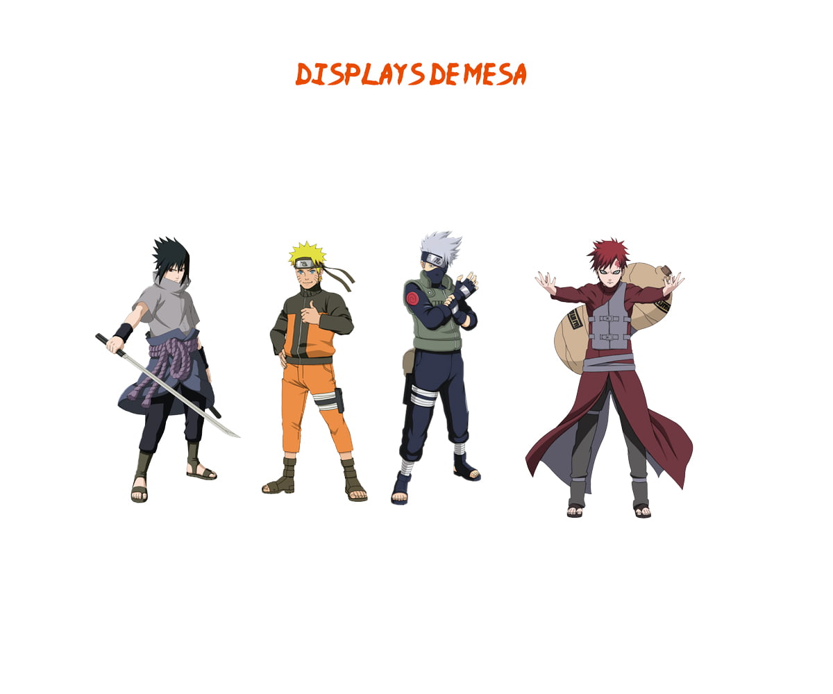 Qual a altura dos personagens de Naruto?