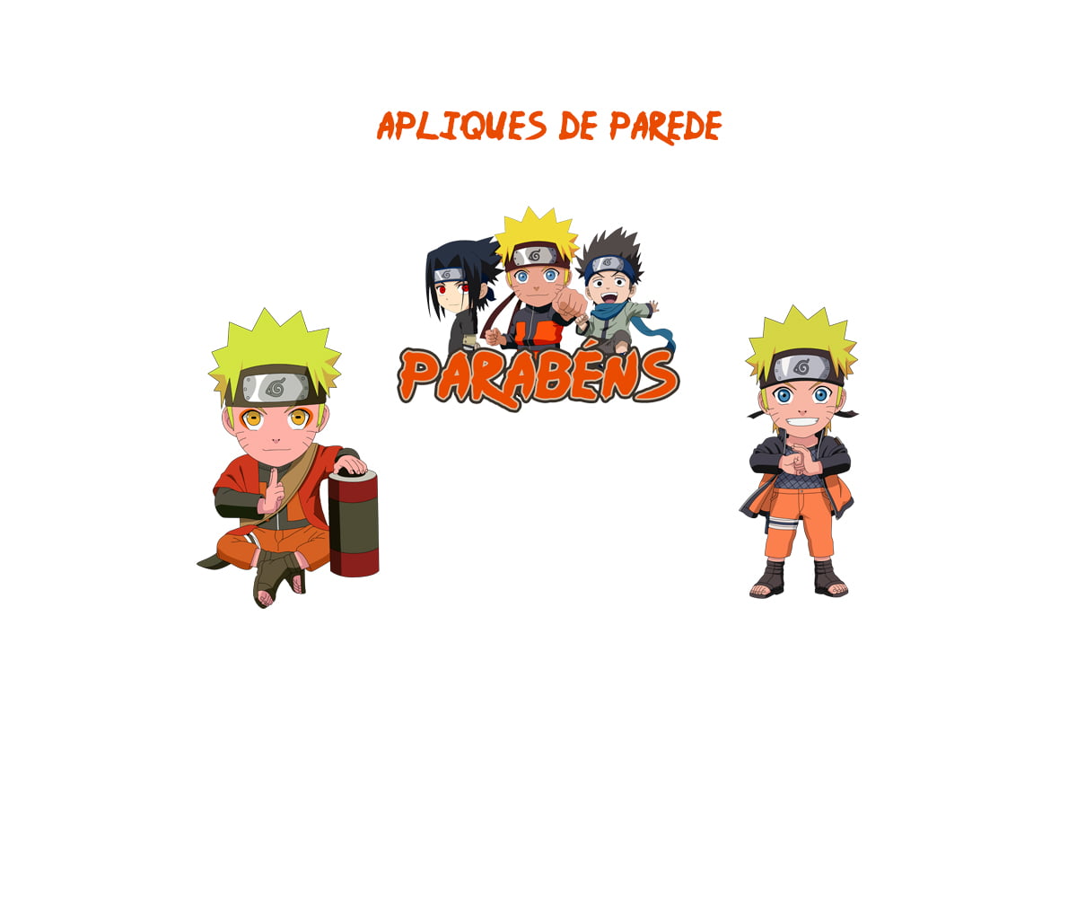 Kit Só Um Bolinho Tema Naruto Baby, Naruto Pequeno, Mesversario.