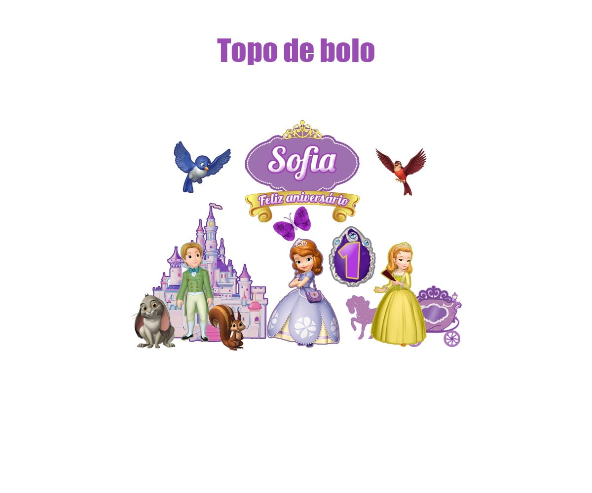 Kit Básico 20 Peças Princesa Sofia