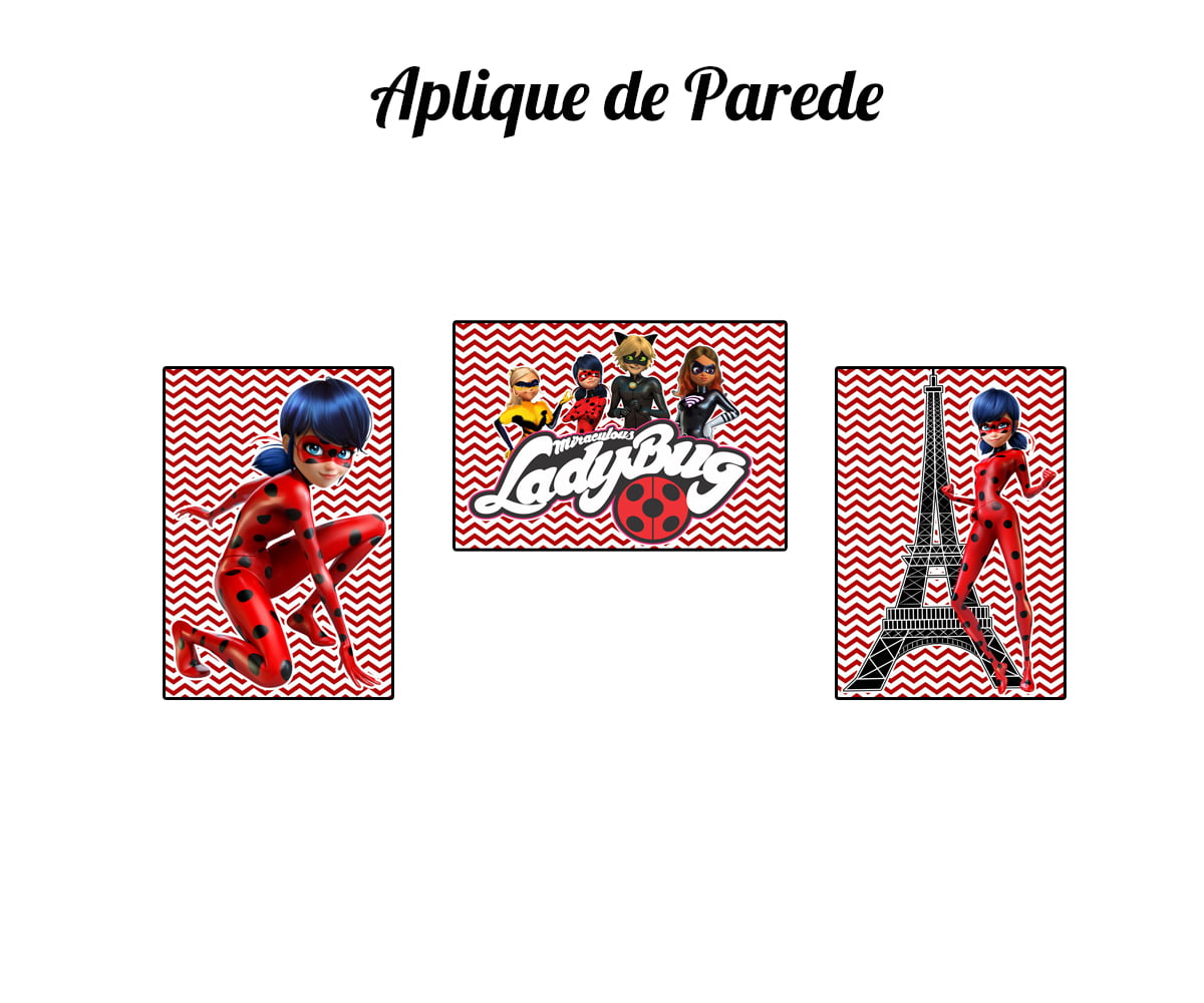 Kit Papel Digital Miraculous - Ladybug