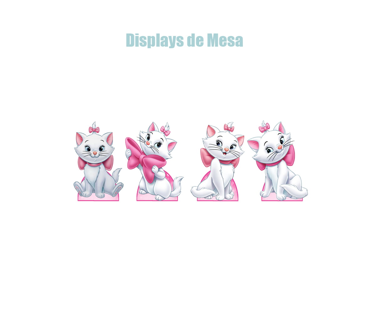 Kit 10 - Display De Mesa, Gatinha Marie