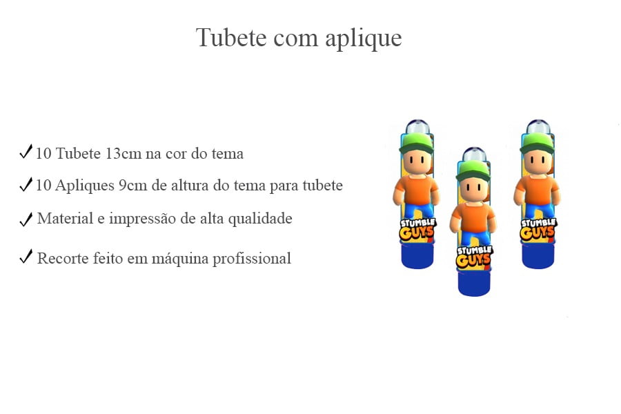 Stumble Guys Kit 10 Peças