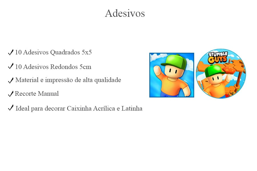 Stumble Guys: Personagens em PNG para Imprimir