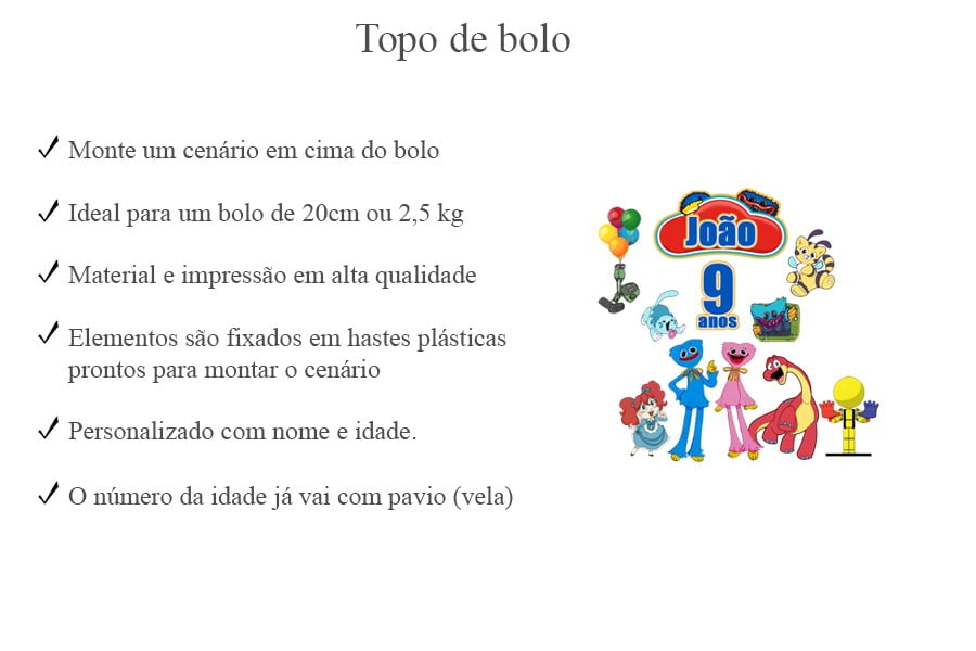 Poppy Playtime Promoção 2 Kits