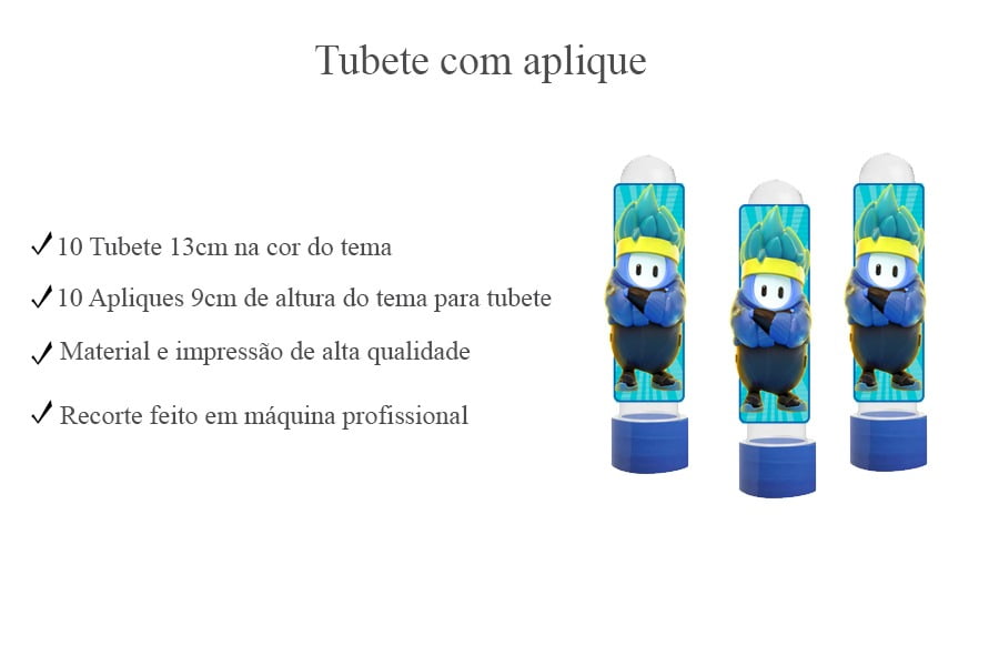 Kit Só um bolinho Festa em Casa Personalizado - Fall Guys Jogo PC