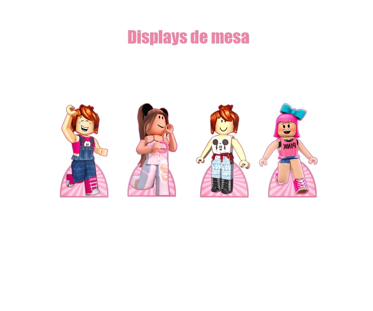 100 Toppers Para Doces - Roblox Menina Julia