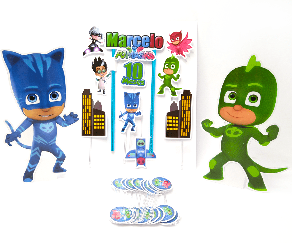 Kit Festa Fácil Decoração Pj Masks