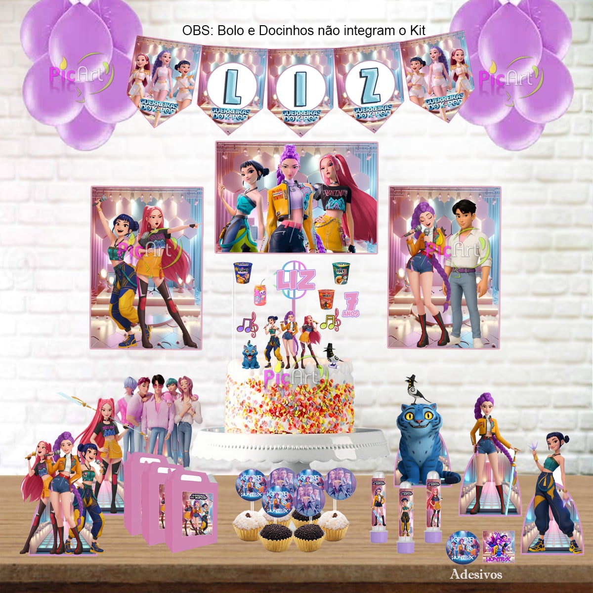 Kit Aniversário Guerreiras do K-pop