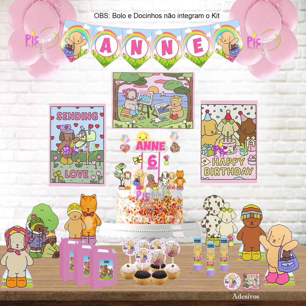 Kit Aniversário Personalizado Bobbie Goods