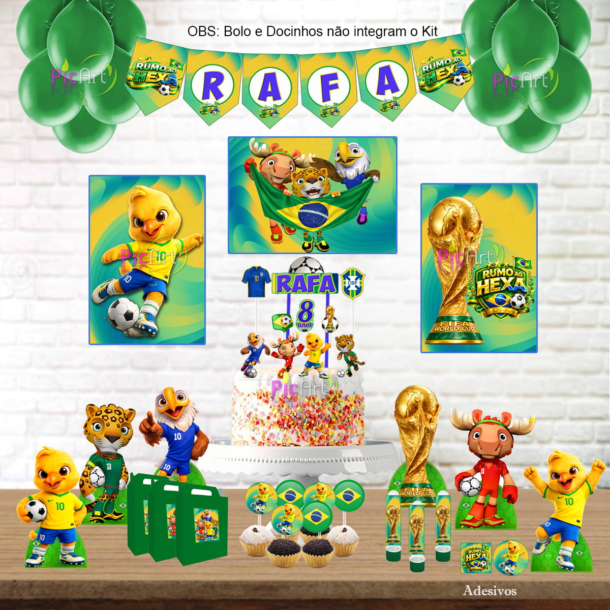 Kit Aniversário Personalizado Copa 2026