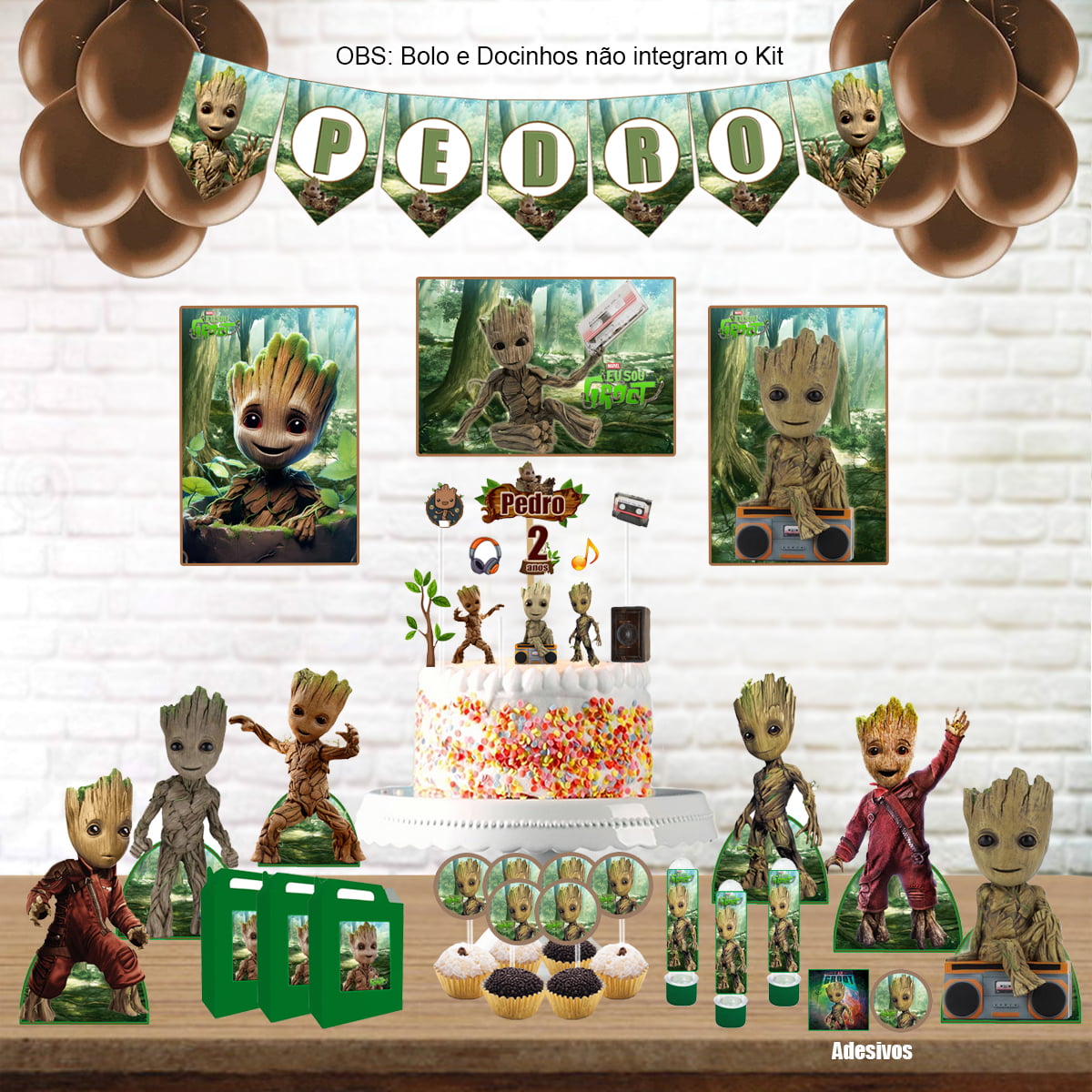 Kit Aniversário Personalizado Groot