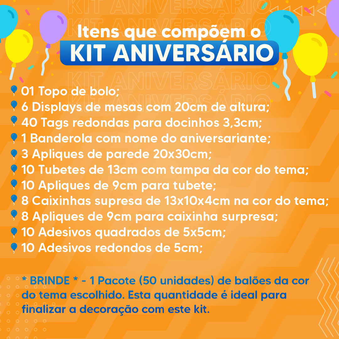 Kit Festa Pronta Decoração Gata Marie Disney - 40 unid