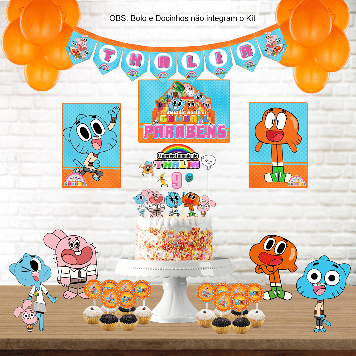 Kit Digital o Incrível Mundo de Gumball = Compre 1, Leve 12