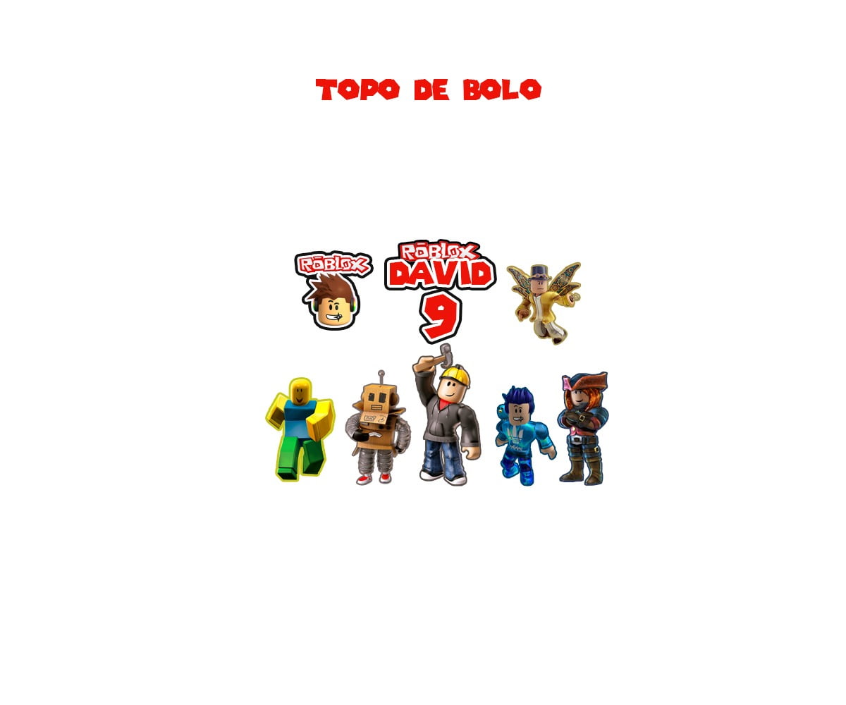 ROBLOX TOPO DE BOLO (PAPEL FOTOGRÁFICO) - PAPEL ARROZ ESPECIAL