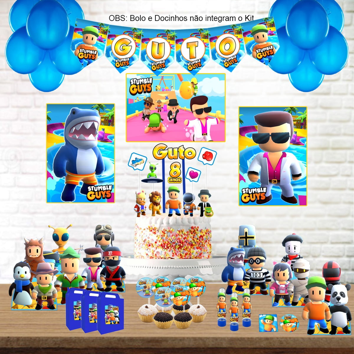 Kit Aniversário Personalizado Stumble Guys - Pic Art Personalizados, stumble  guys jogar 