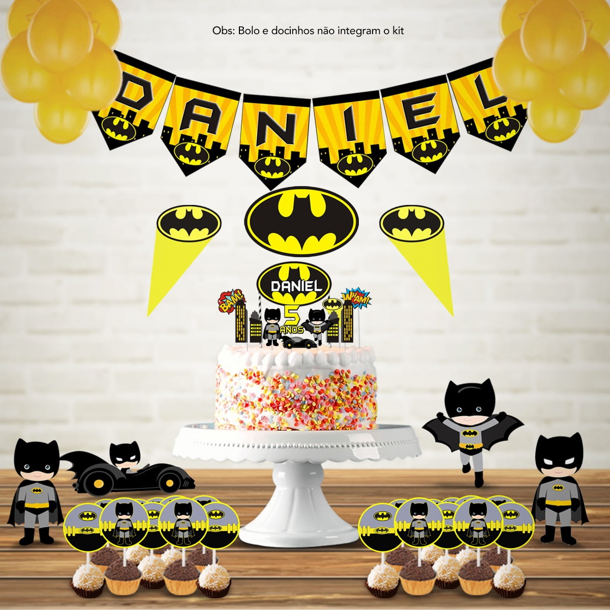 Kit Aniversário Personalizado Batman