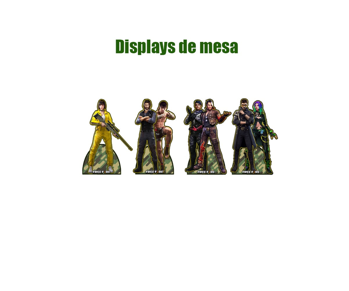 Kit Festa Free Fire Personalizado - Festa Gamer (25 Peças)