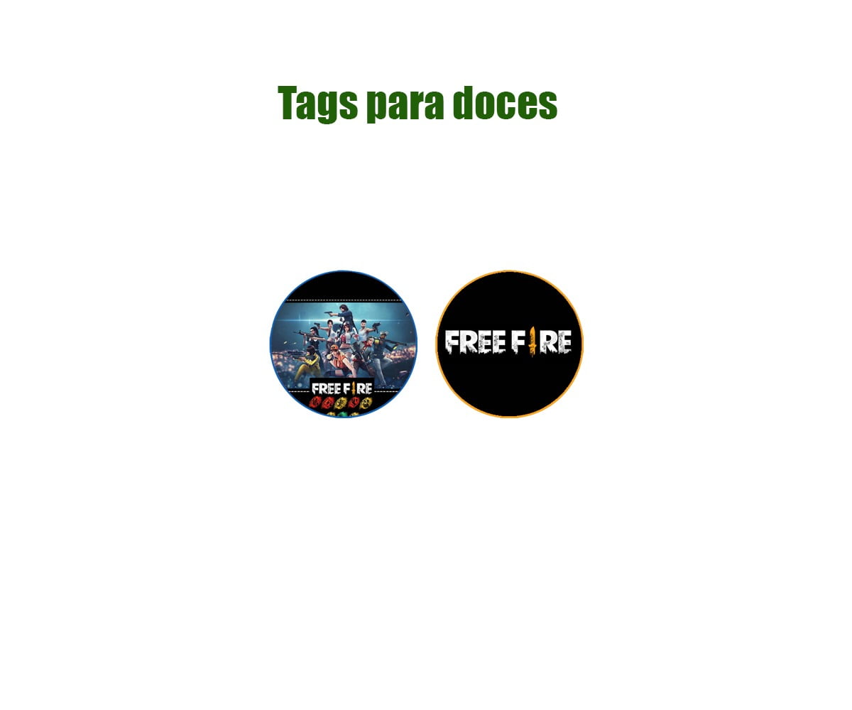 Kit Decoração Aniversário Personalizado com NOME e IDADE Free Fire