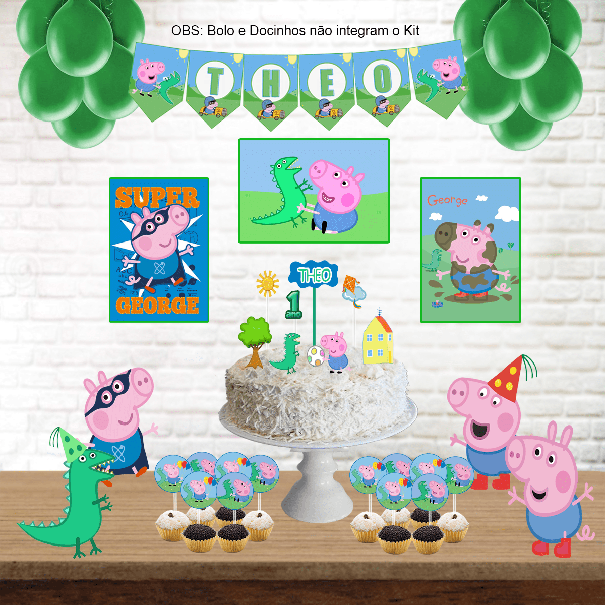 Kit Aniversário Personalizado George Pig 