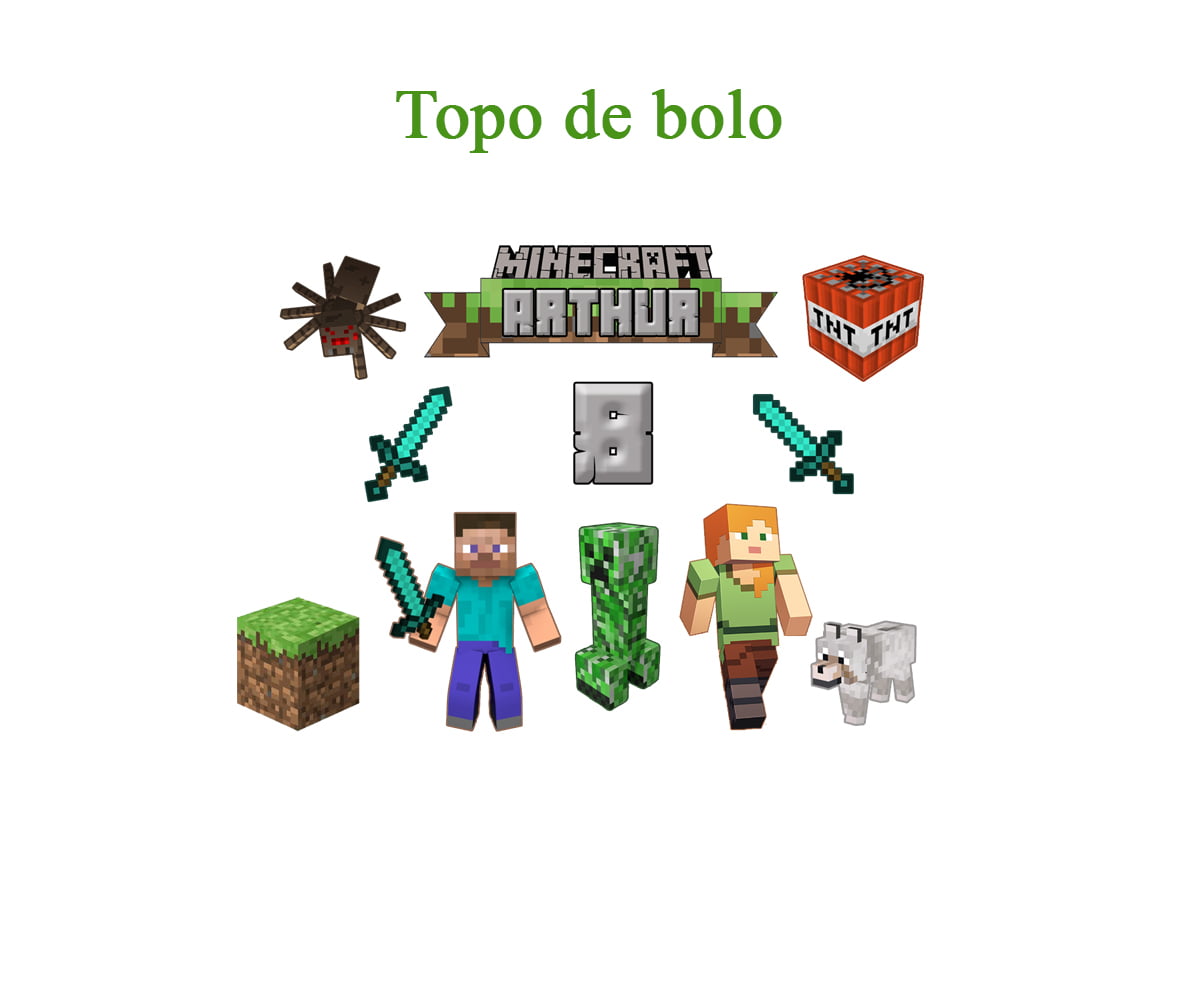 Bolo do Minecraft: + 40 fotos e dicas para festa infantil  Melhores bolos  de aniversário, Dicas para festa infantil, Bolo mine craft