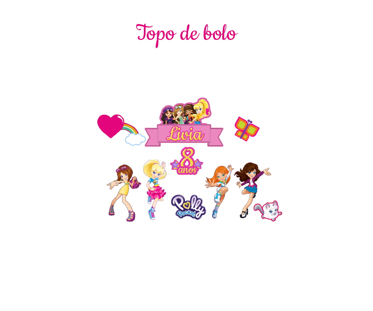 Kit Festa Polly Pocket - Decoração Infantil!