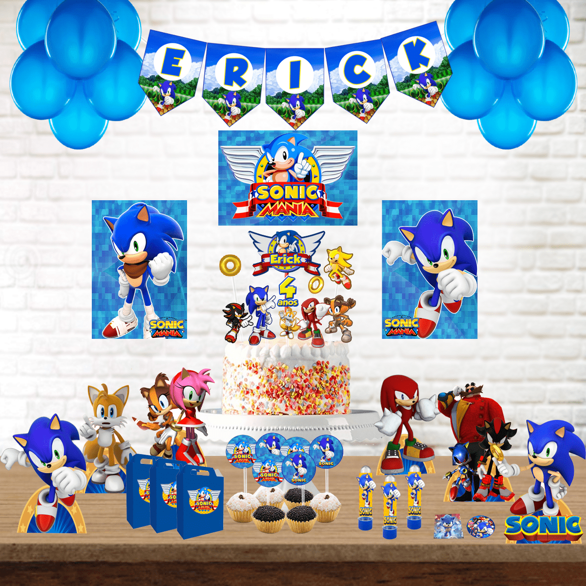 Kit Digital Sonic 2 Imagens Png e Papeis