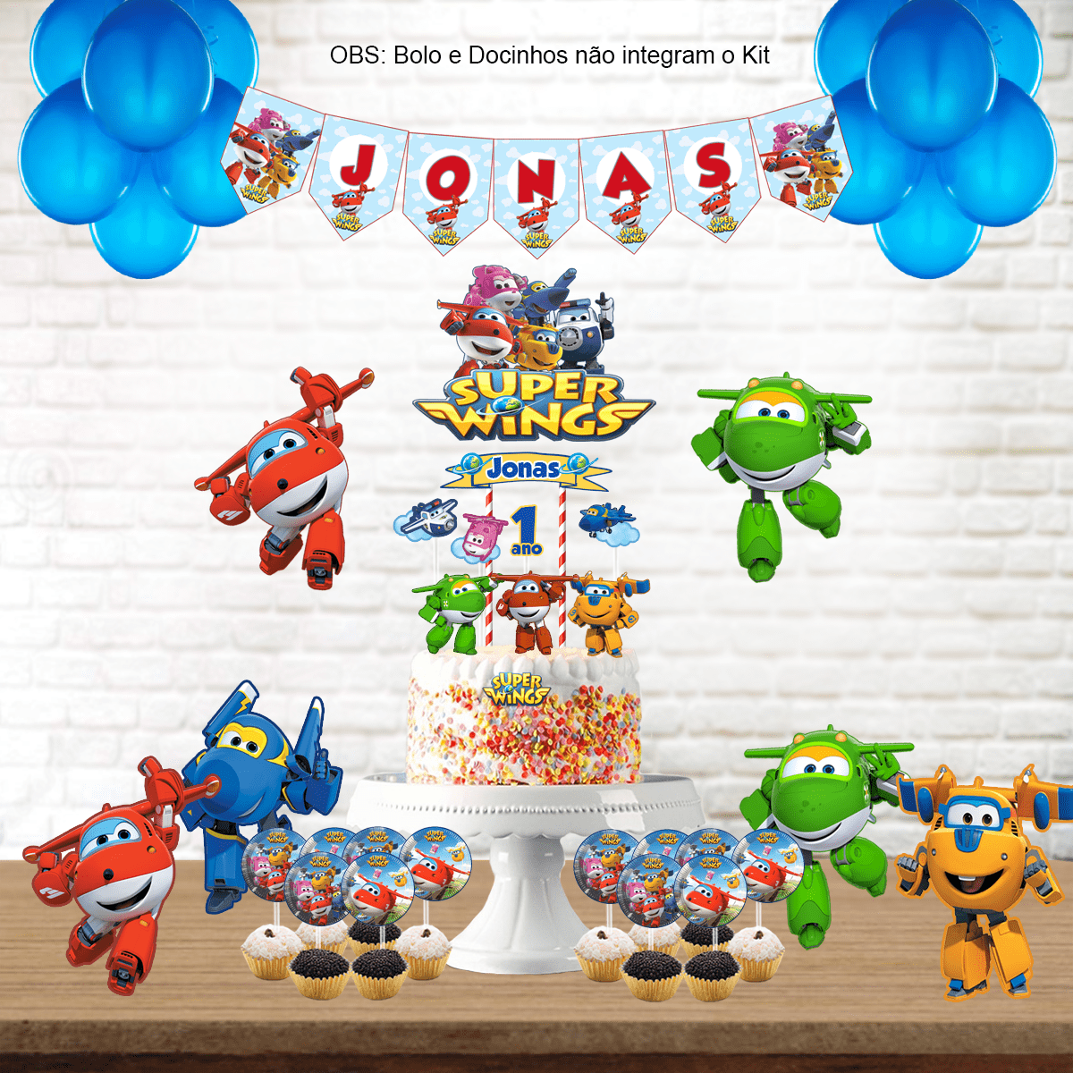 Kit Aniversário Personalizado Super Wings