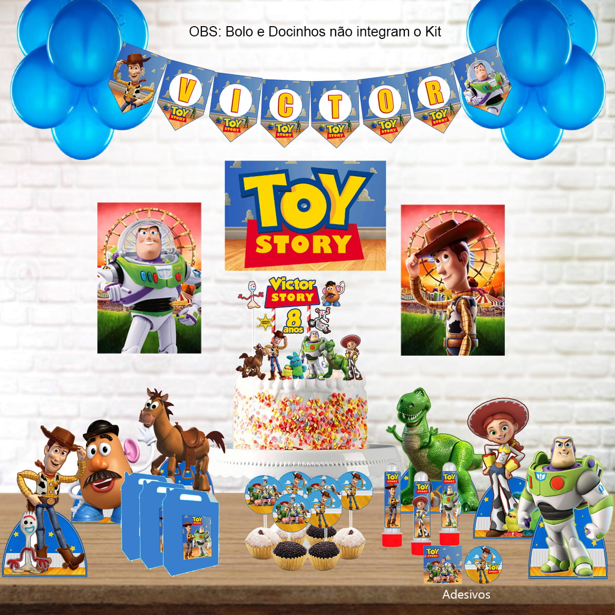 Kit Aniversário Personalizado Toy Story