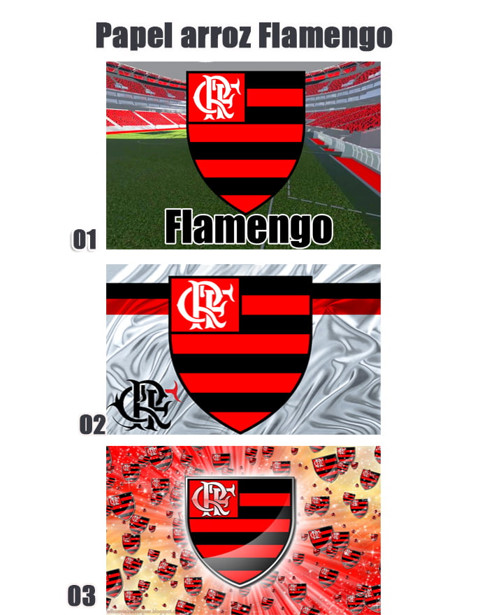 Papel Arroz A4 - Flamengo - tamanho 20x30cm