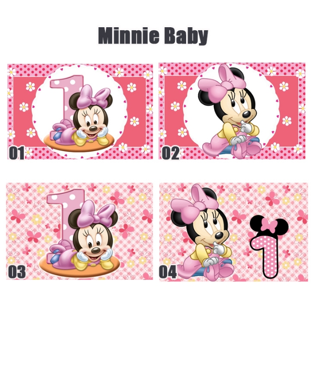 Papel de Arroz Personalizado Minnie Baby - tamanho 20x30cm