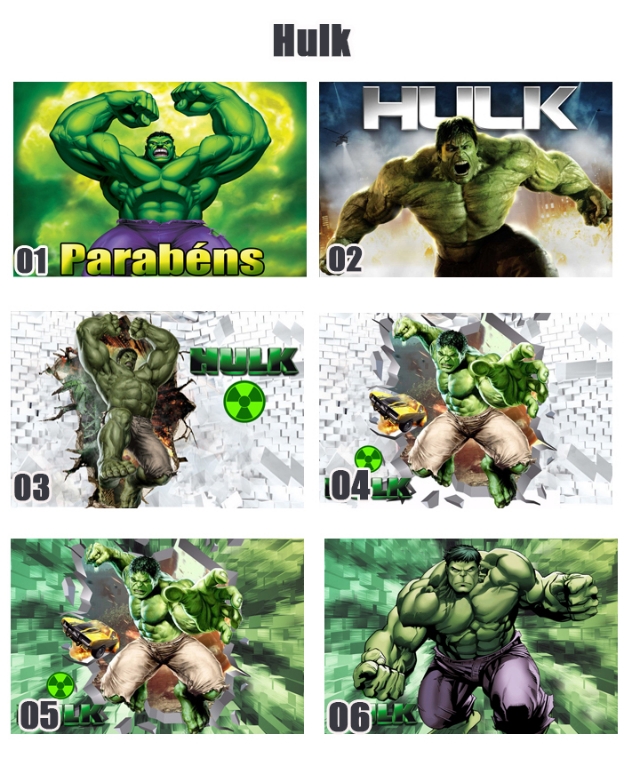 Papel Arroz A4 - Hulk - tamanho 20x30 cm