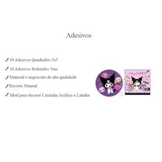 Kit Aniversário Kuromi 