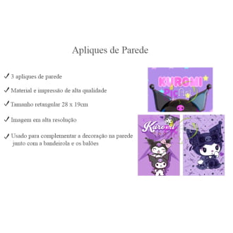 Kit Aniversário Kuromi 