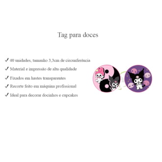 Kit Aniversário Kuromi 