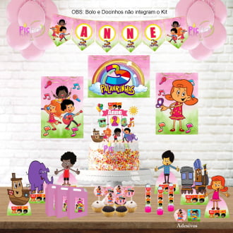 Kit Aniversário Personalizado 3 Palavrinhas para menina