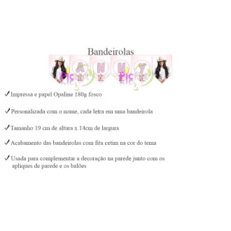 Kit Aniversário Personalizado Ana Castela Rosa