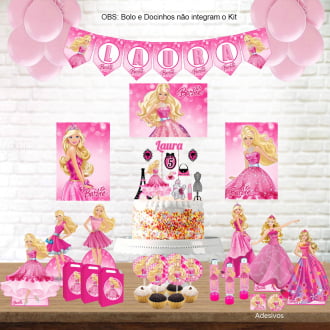 Kit Aniversário Personalizado Barbie 