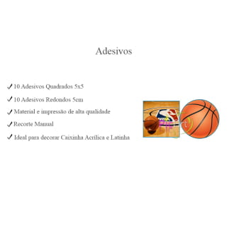 Kit Aniversário Personalizado Basquete