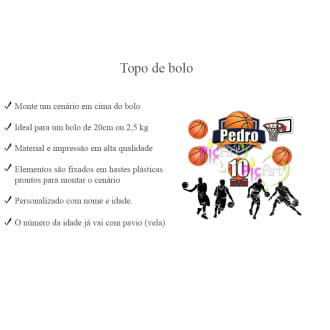 Kit Aniversário Personalizado Basquete
