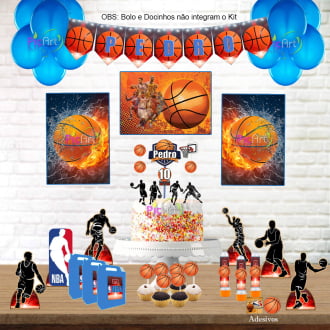 Kit Aniversário Personalizado Basquete Kit Aniversário Personalizado Basquete