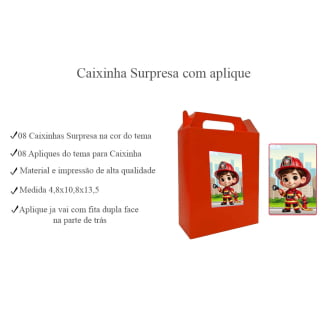 Kit Aniversário Personalizado Bombeiro