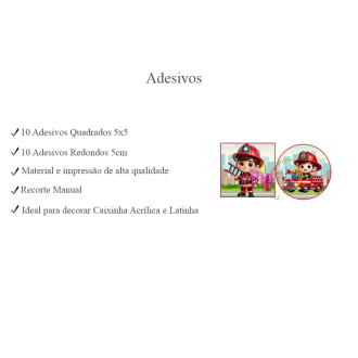 Kit Aniversário Personalizado Bombeiro