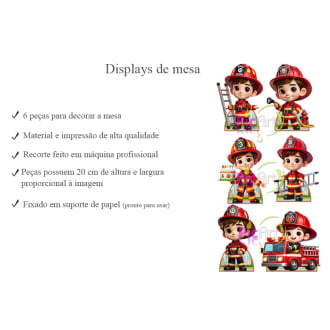 Kit Aniversário Personalizado Bombeiro