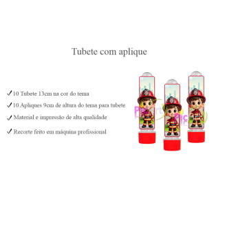 Kit Aniversário Personalizado Bombeiro