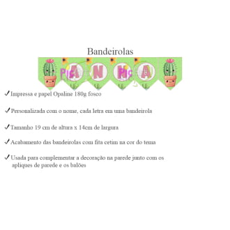 Kit Aniversário Personalizado Cactos