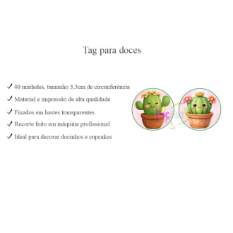 Kit Aniversário Personalizado Cactos