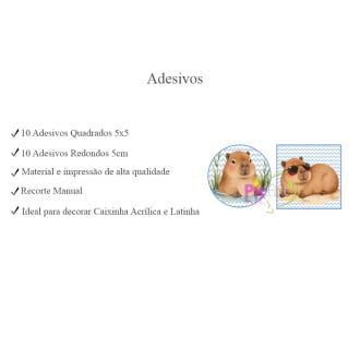 Kit Aniversário Personalizado Capivara azul