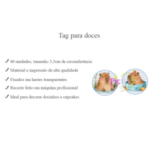 Kit Aniversário Personalizado Capivara azul
